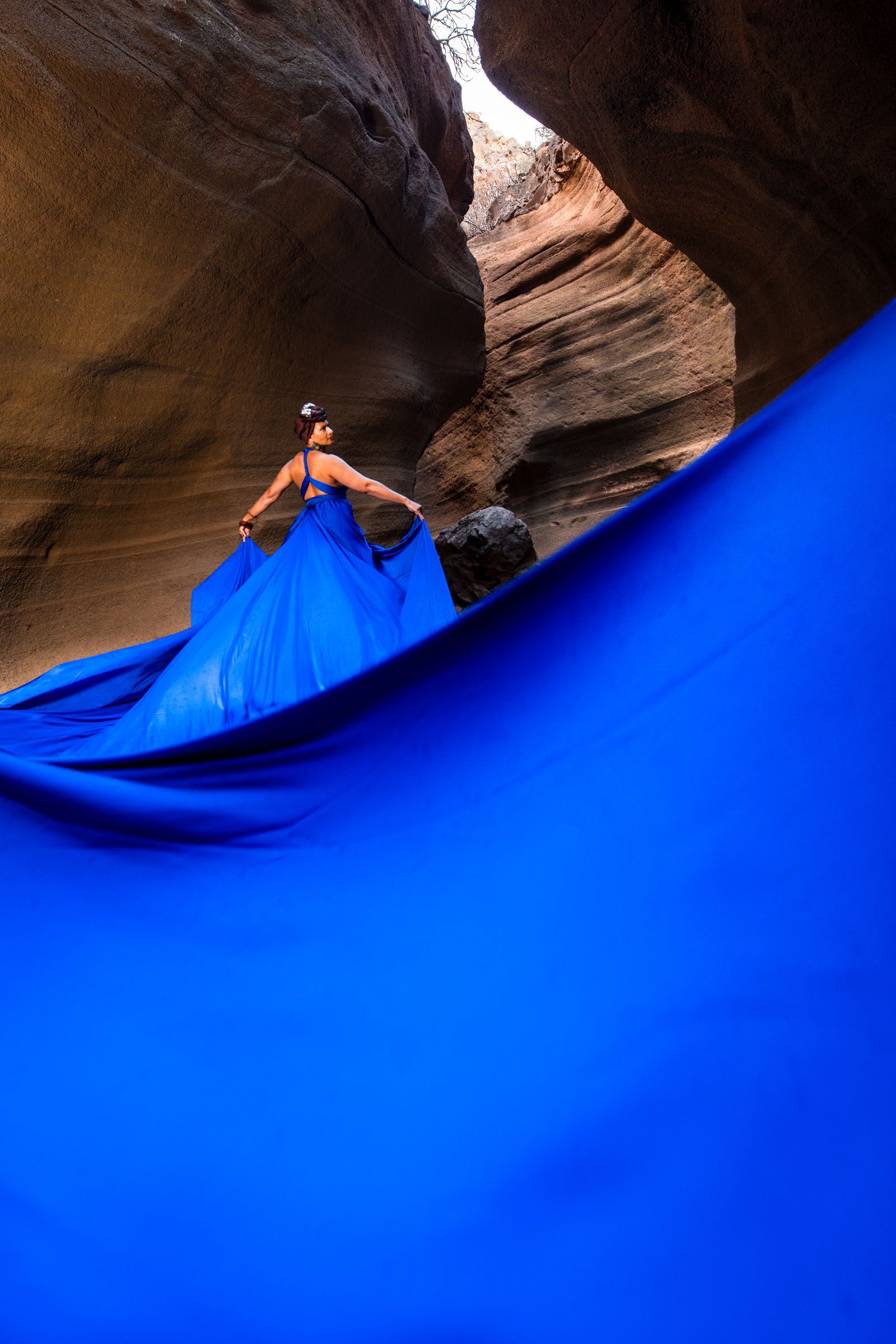 JORGE VILAR fotógrafo - Canary Flying Dress - blue dress